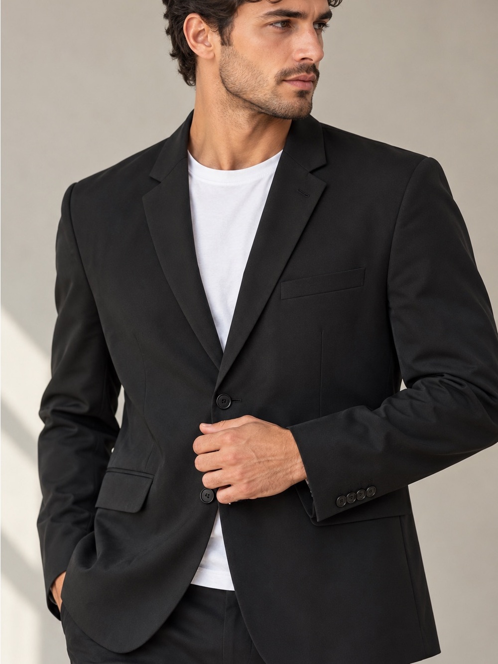 🌙✨🆕🏷️ LINEAGE Men’s Black Blazer Suit Jacket Size 44S